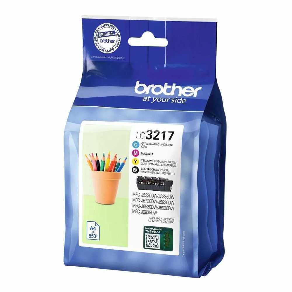 Brother Lc-3217val, Tinta à Base de Pigmentos, 55.