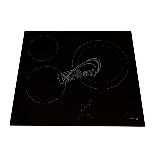 Vitroceramica Zanussi Induccion 3 Focos , 60 Cm, .