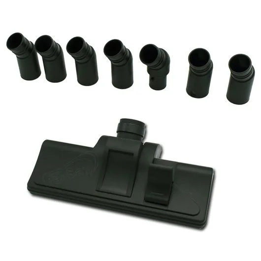 Kit escova universal com 7 adaptadores com rodas .