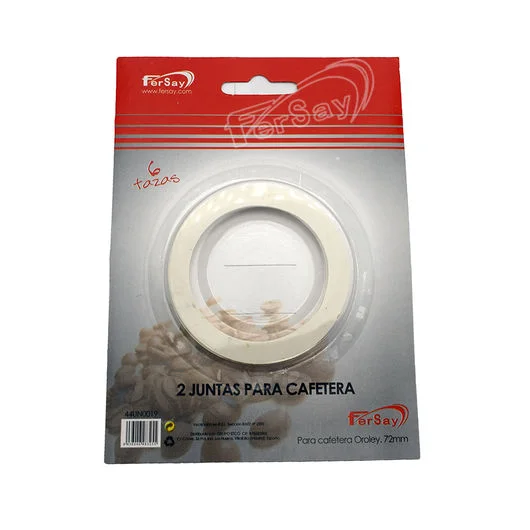 Blister juntas 2 cafetera Oroley, 72 mm, 6 taza s.