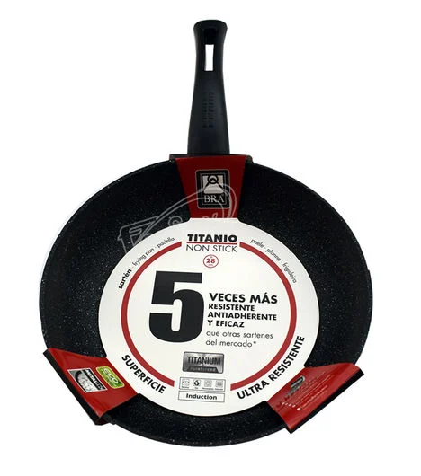 Sarten Terra - Bra 30 cm diametro; Teflon ecologi.