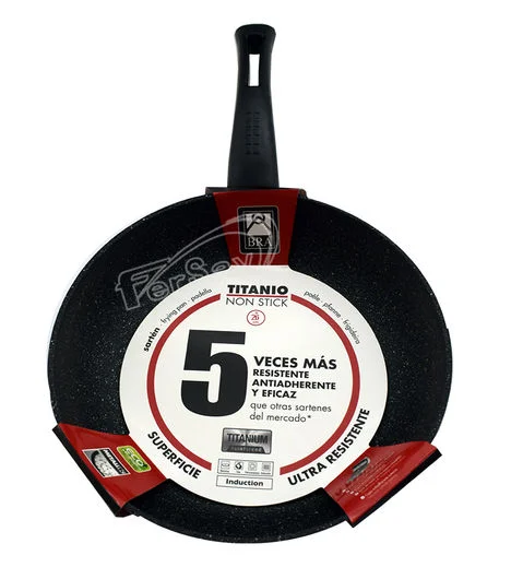Sarten Terra - Bra 30 cm diametro; Teflon ecologi.