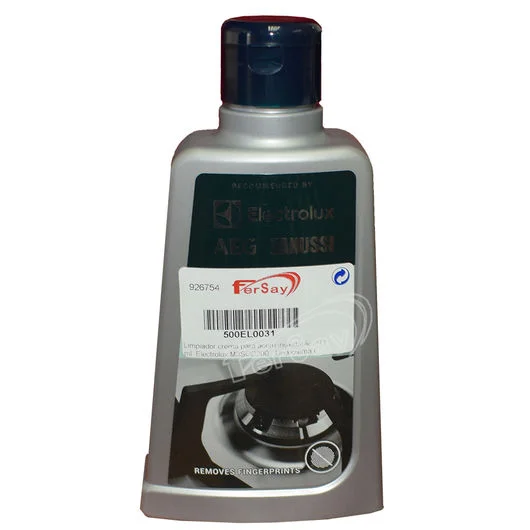 Limpiador especial para acero inoxidable y cromo,.