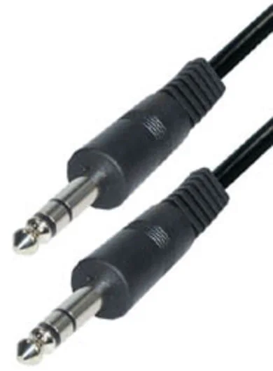 Cable conexion Jack macho 6,3 mm stereo a Jack ma.