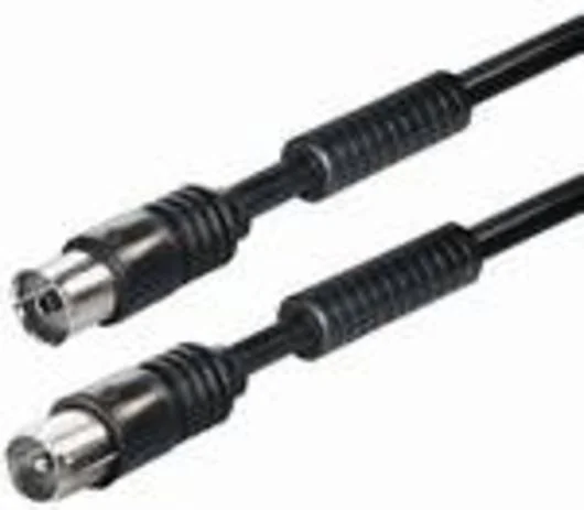 Cable ANT. iec negro 5M con ferrita de absorcion