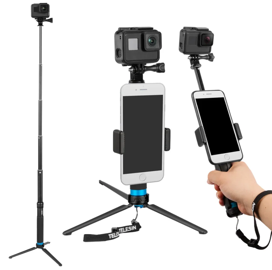 Selfie Stick / Stativ Telesin Pro Akcní Kamery (Gp-Mnp-090-S)