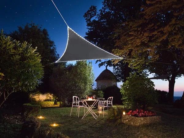 Vela Sombra Con Aro LED - Antracita