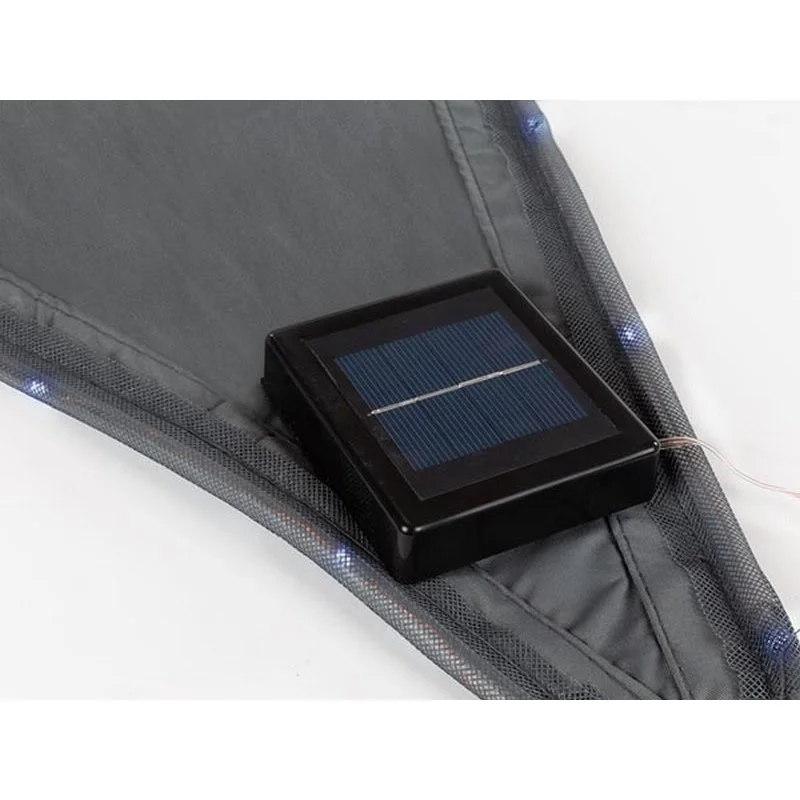 Toldo Vela com Rebordo LED - Triangular - 3.6 X 3.6 X 3.6 M - Verde Limão