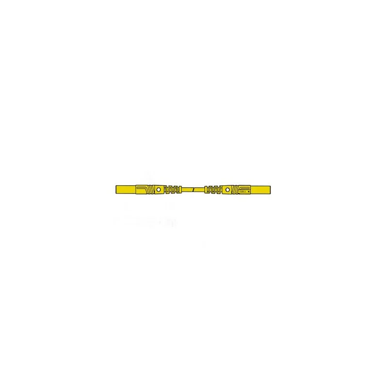 Contact Protected Injection-Moulded Measuring Lead 4mm 25cm / Yellow (Mlb/Gg-Sh 25/1)