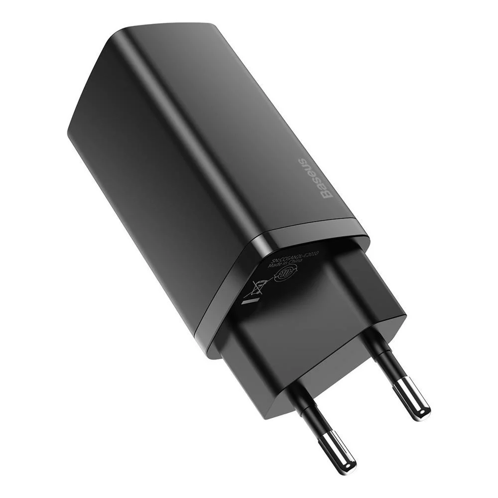 Adaptador de Energia Gan2 Lite Fast Charge Usb-C / Usb 65w Preto - Baseus