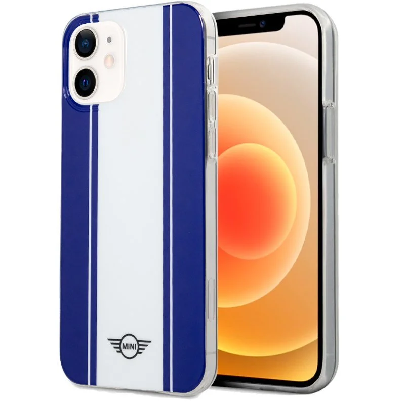 Capa Cool para iPhone 12 Mini Mini Cooper License Blue-White