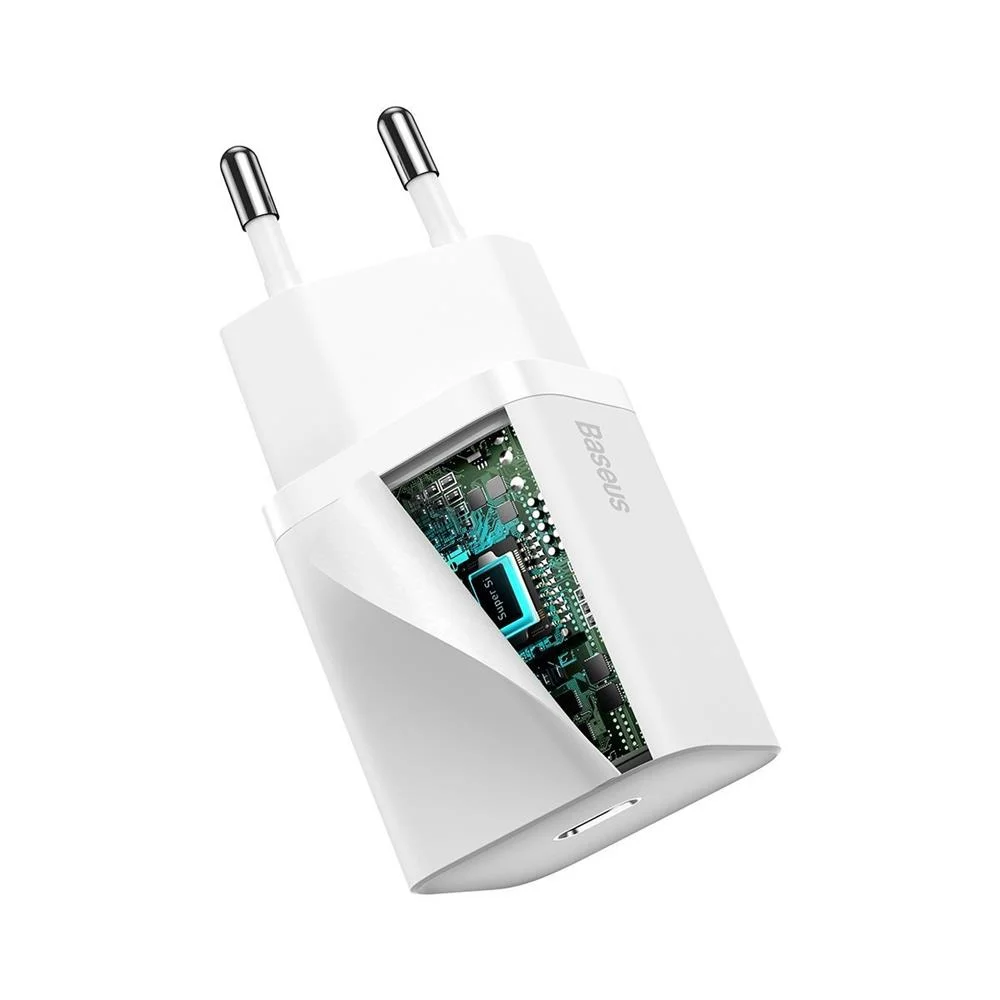 Carregador 20w Usb-C Branco - Baseus