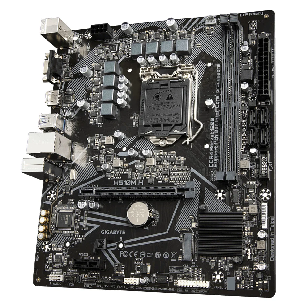 Gigabyte H510m H Motherboard Intel H510 Express L.