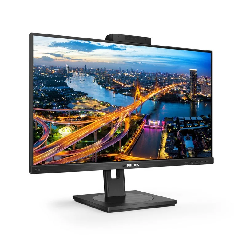 Philips Monitor Ips 24"(23.8) Fhd Hdmi Dp Usb-C Docking Colunas Webcam Has Pivot