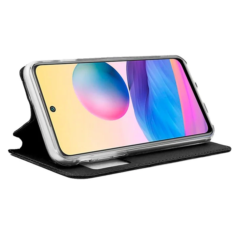 Cool Capa Flip para Xiaomi Redmi Note 10 5g / Pocophone M3 Pro 5g Preto Suave