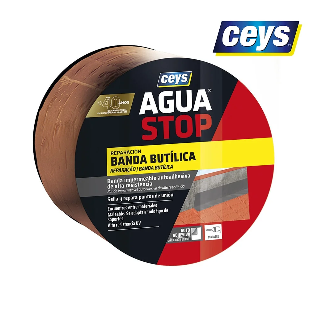Agua Stop Banda Impermeavel. Butilo Telha 10cm X 100m 901006 Ceys