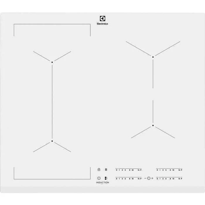 Placa de Indução 60 Cm Vidro Cerâmico Branco