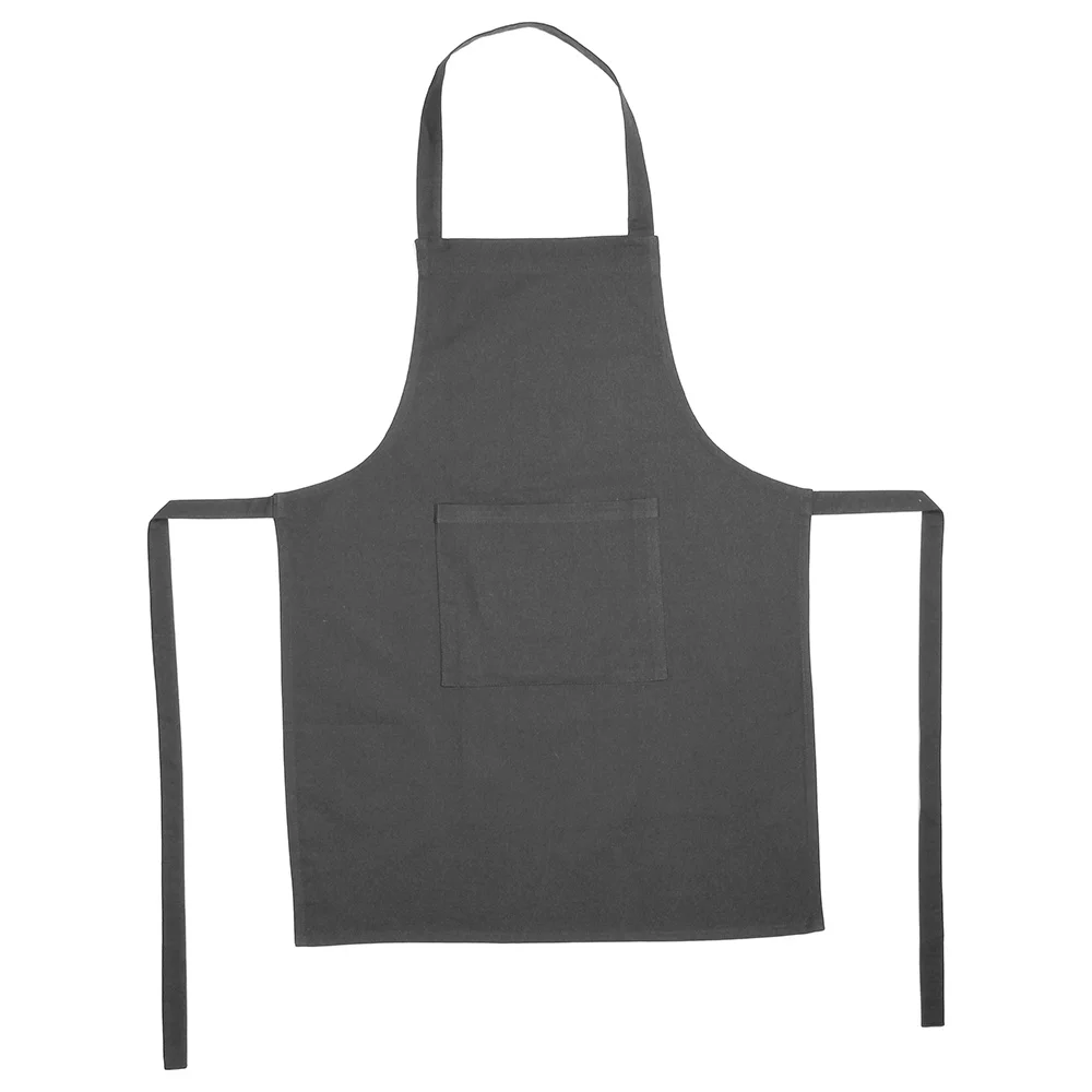 Delantal Con Bolsillo Atmosphera Negro Algodón (6.