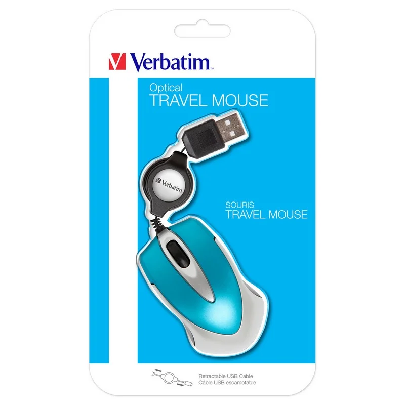 Verbatim Mouse Go Mini Travel Retratil Notebook U.