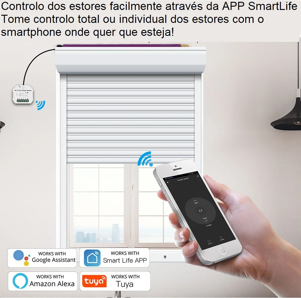 Módulo Persianas/Persianas Wifi Rf 433
