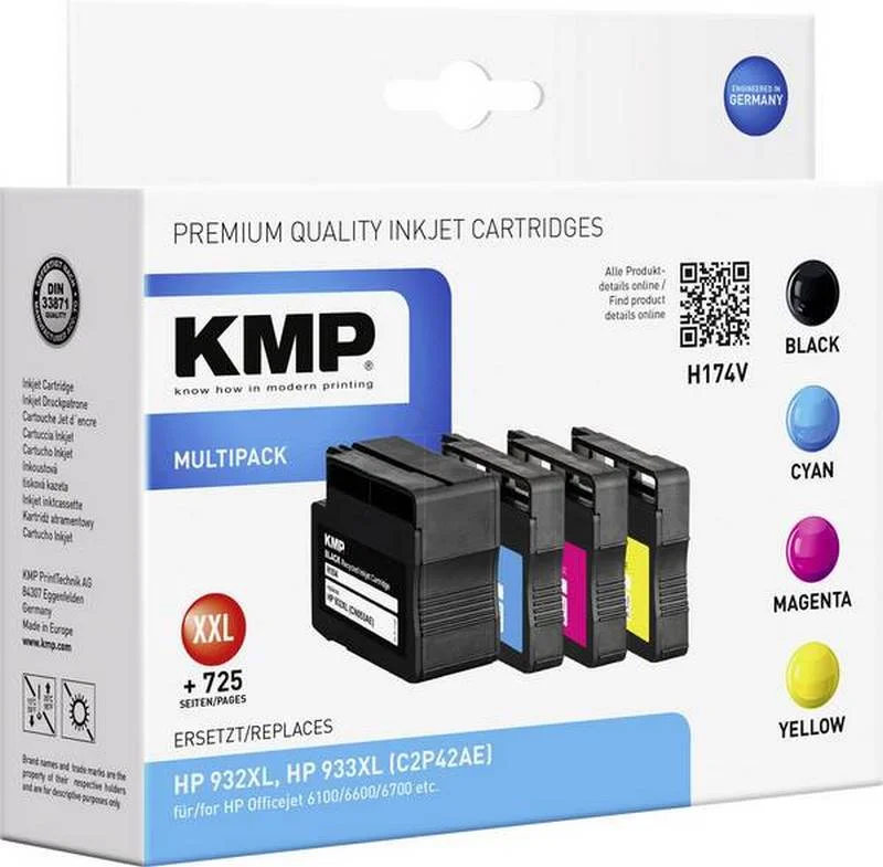 Kmp H174v Multipack Bk / C / M / e Comp. com Hp C2