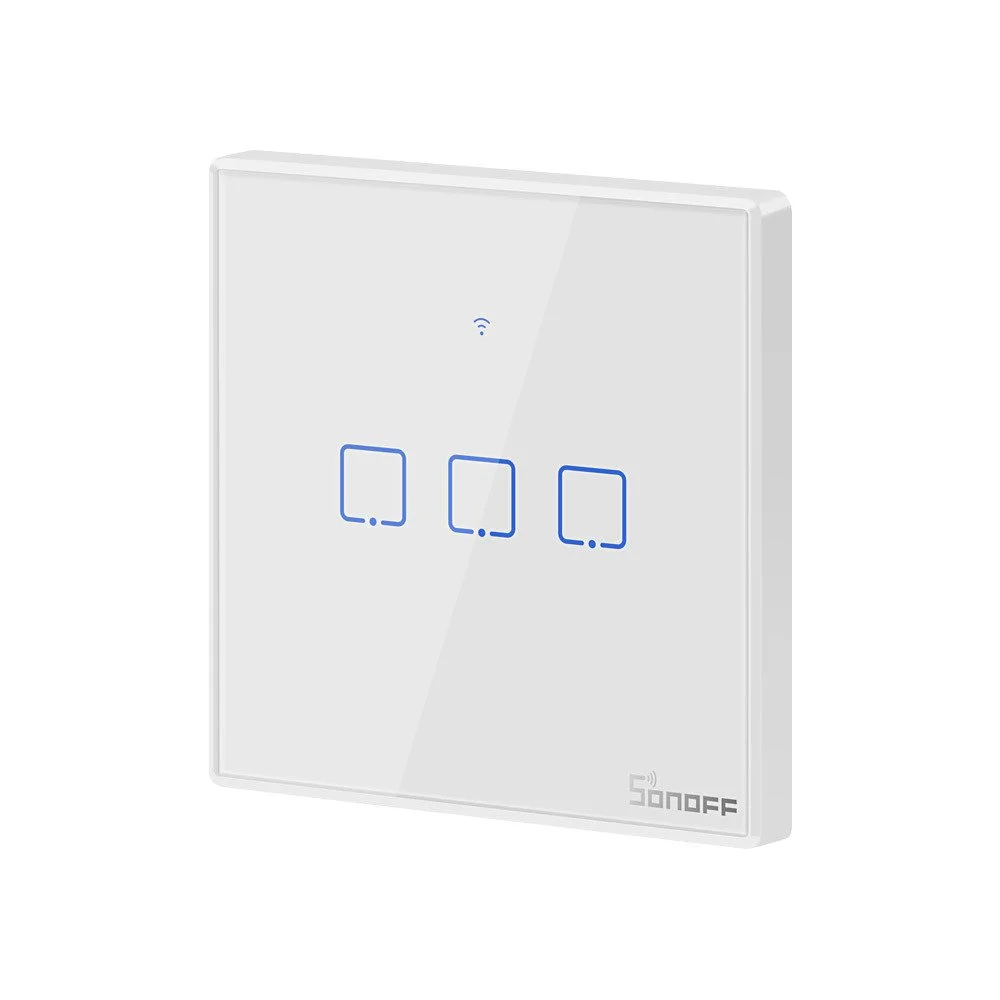 Smart Switch Wifi + Rf 433 Sonoff T2 Eu Tx (3-Cha.