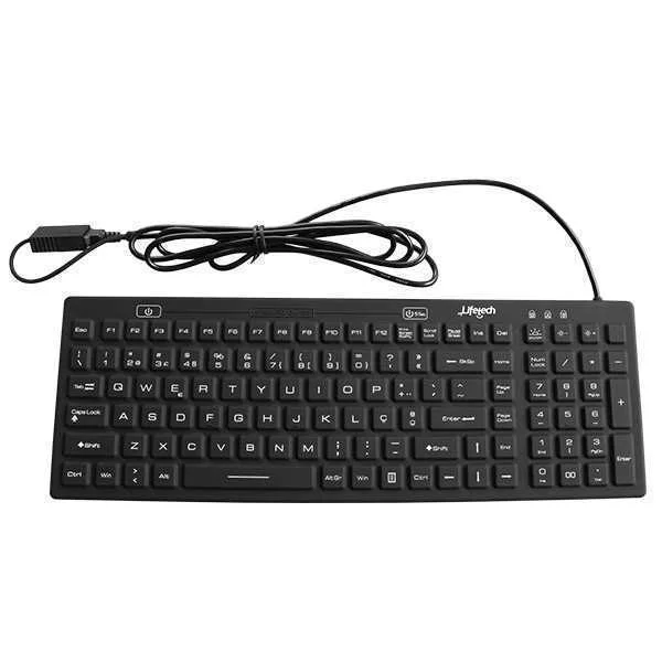 Lifetech Keyboard Silicone Higieniz&aacute;vel / Lav&aacute;vel.