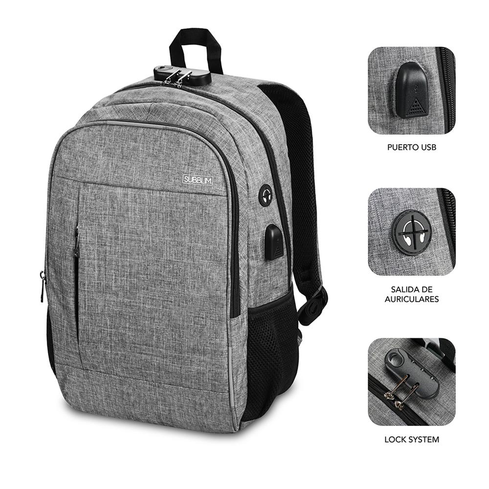 Mochila para Portátil e Tablet com Saída Usb