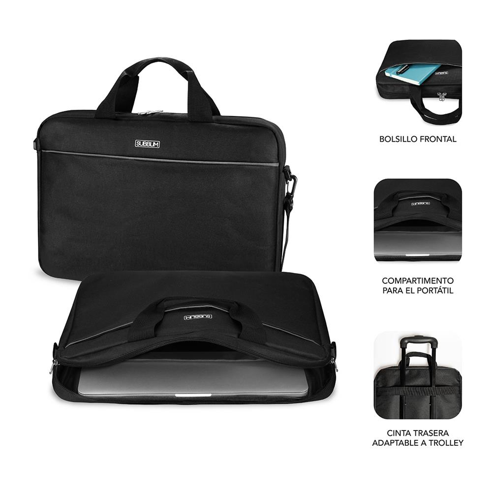 Mala Para Portátil Até 15.6" Black + Rato Sem Fios