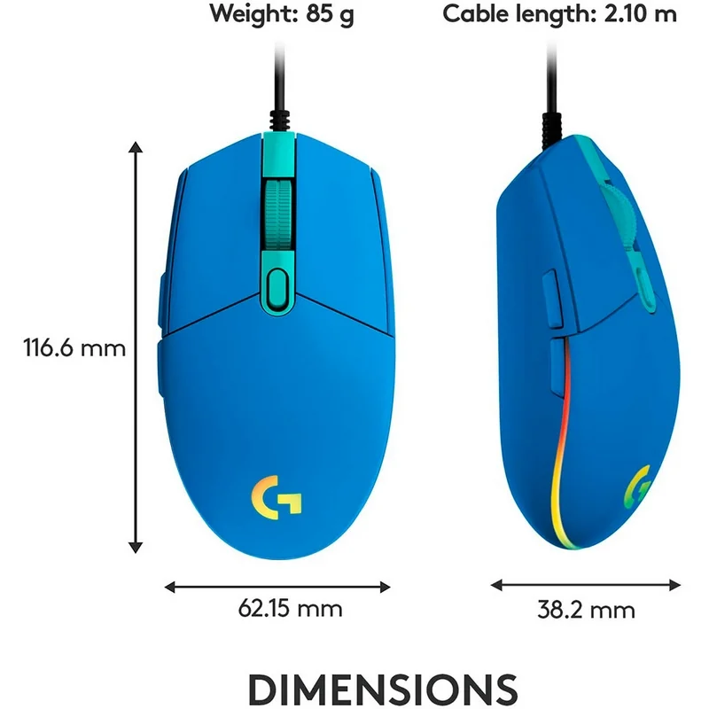 G203 Lightsync Gaming Mouse    Perp
