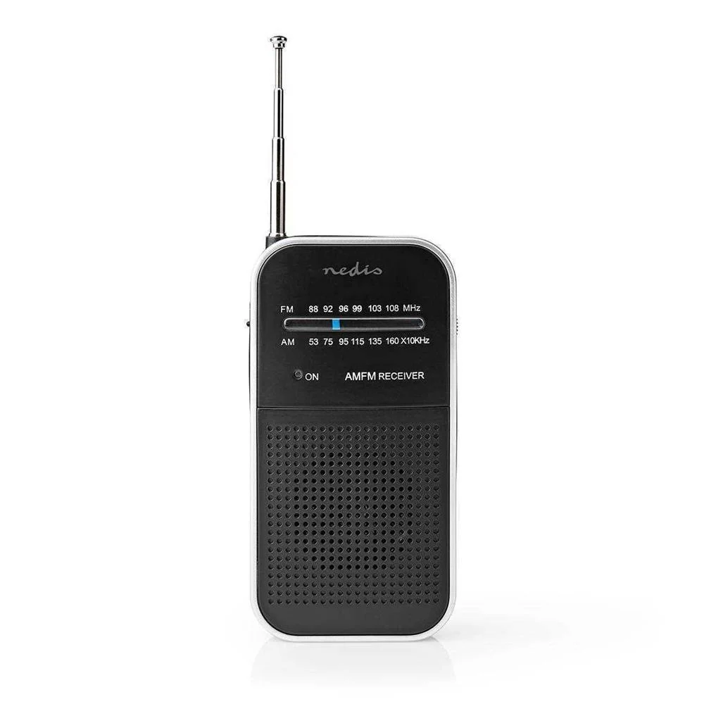 Rádio Fm / Am 1.5 W Tamanho do Bolso Prata .