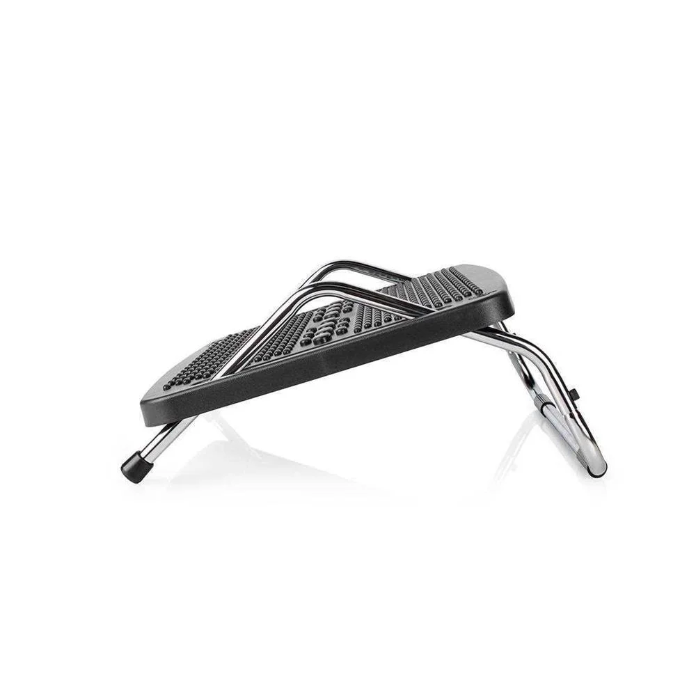 Apoio Para Os Pés Ergonômico Metal Preto
