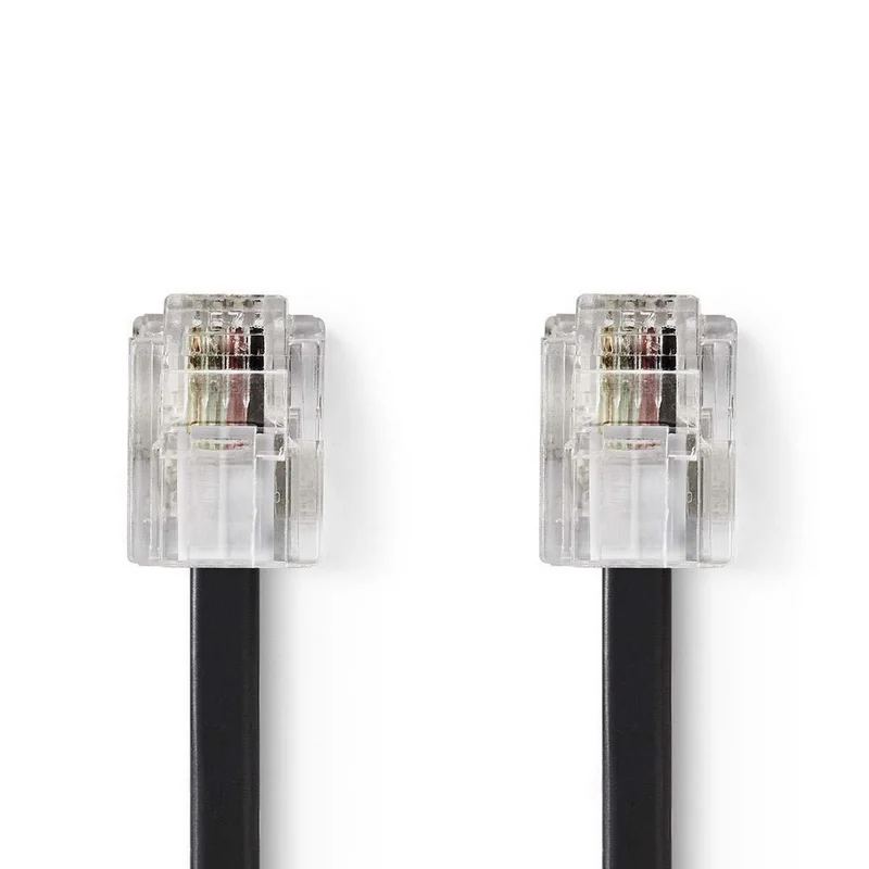 Cabo Telefónico  Rj11macho  Rj11macho  5 M  5 M  Chapeado  Tipo de Cabo  Rj1preto