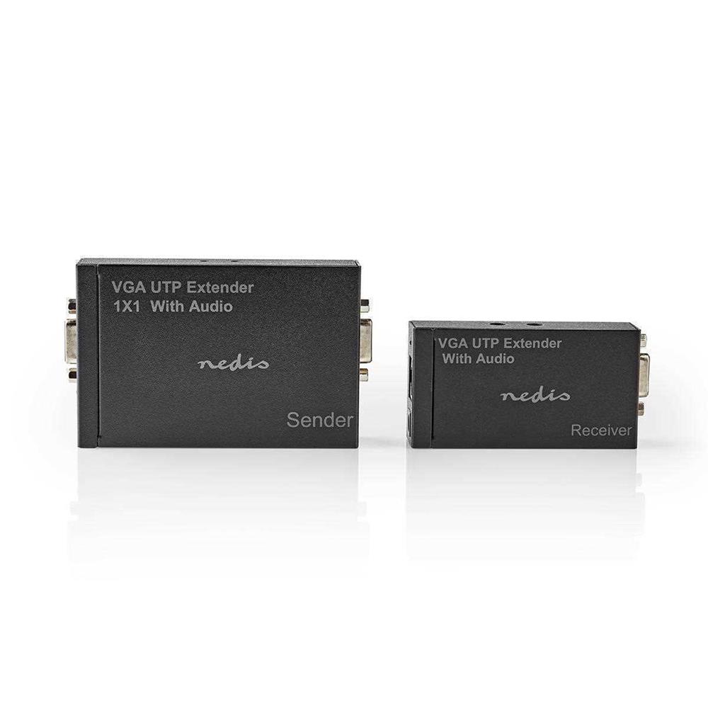 Extensor Vga E Áudio Até 300 M  Cat 5E .