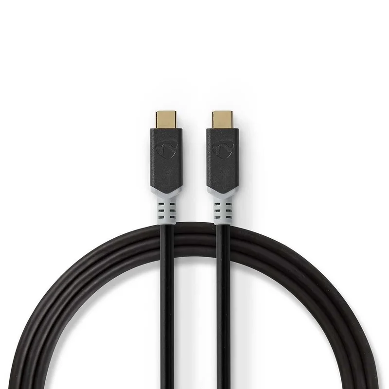 Cable Usb | Usb 3.2 Gen 2x2 | Usb-C Macho | Usb-C Macho | 100 W | 4k@60hz | 20 Gbps | Chapado En o