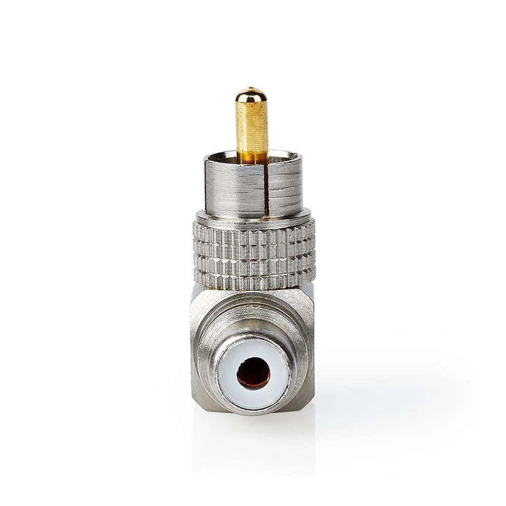 Adaptador de Áudio Mono Rca Macho Rca Fem.