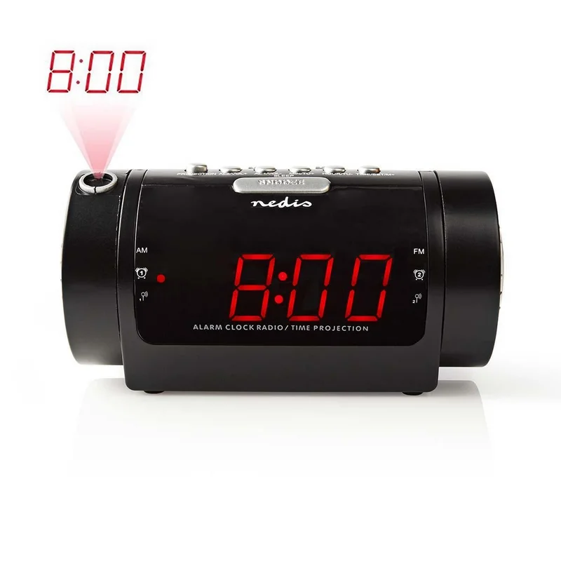 Digital Projector Radio Alarm Clock Ecrã LED De.