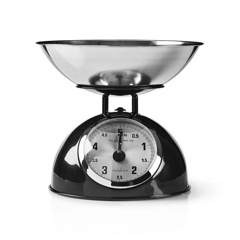 Escala Retro Kitchen Analógico Metal Preto