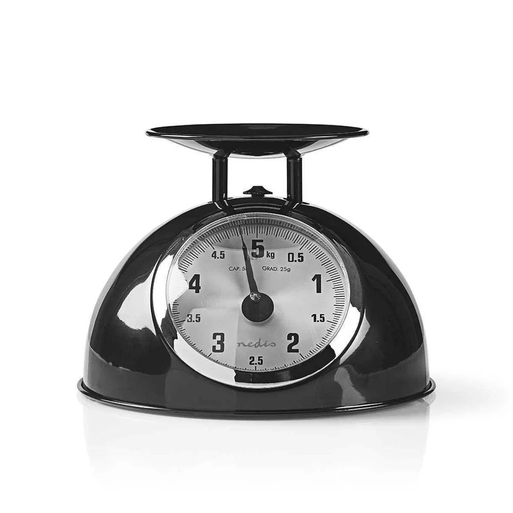 Escala Retro Kitchen Analógico Metal Preto