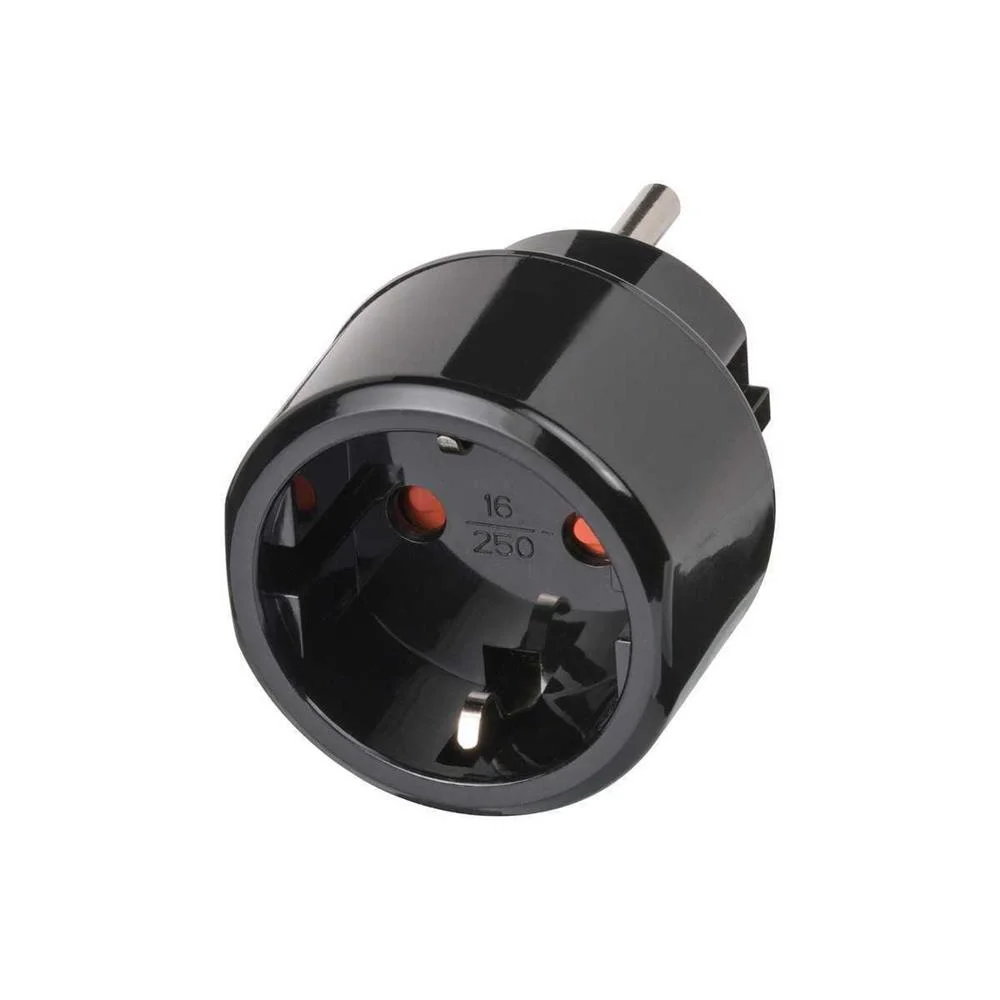 Adaptador De Viagem Aterrado Da Europa Para Os Eua
