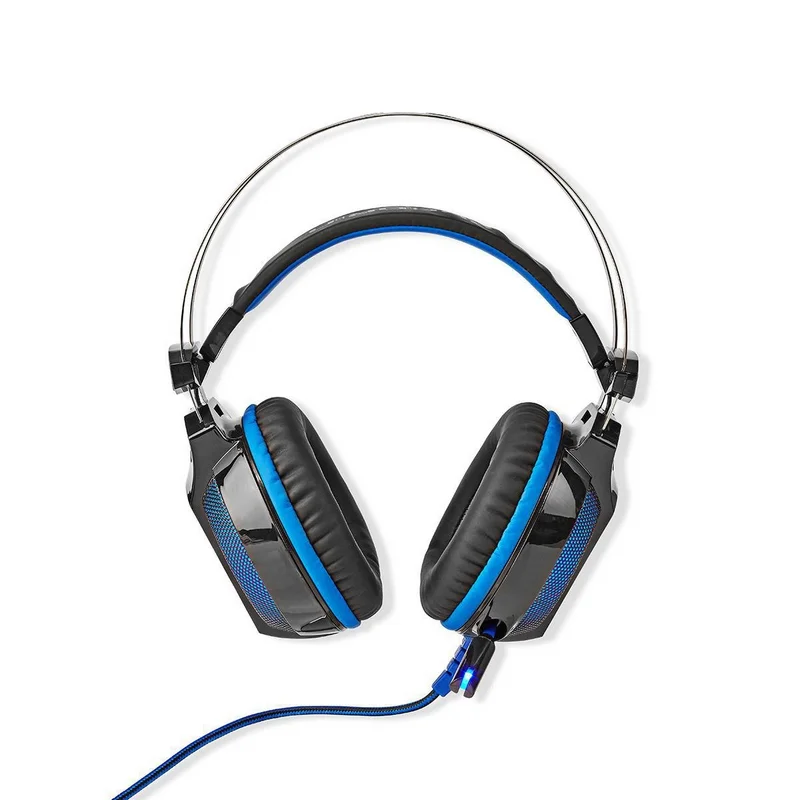 Auscultadores Headset Gaming Wradrin Ghst500bk C/ Micro Usb Preto/Azul - Nedis