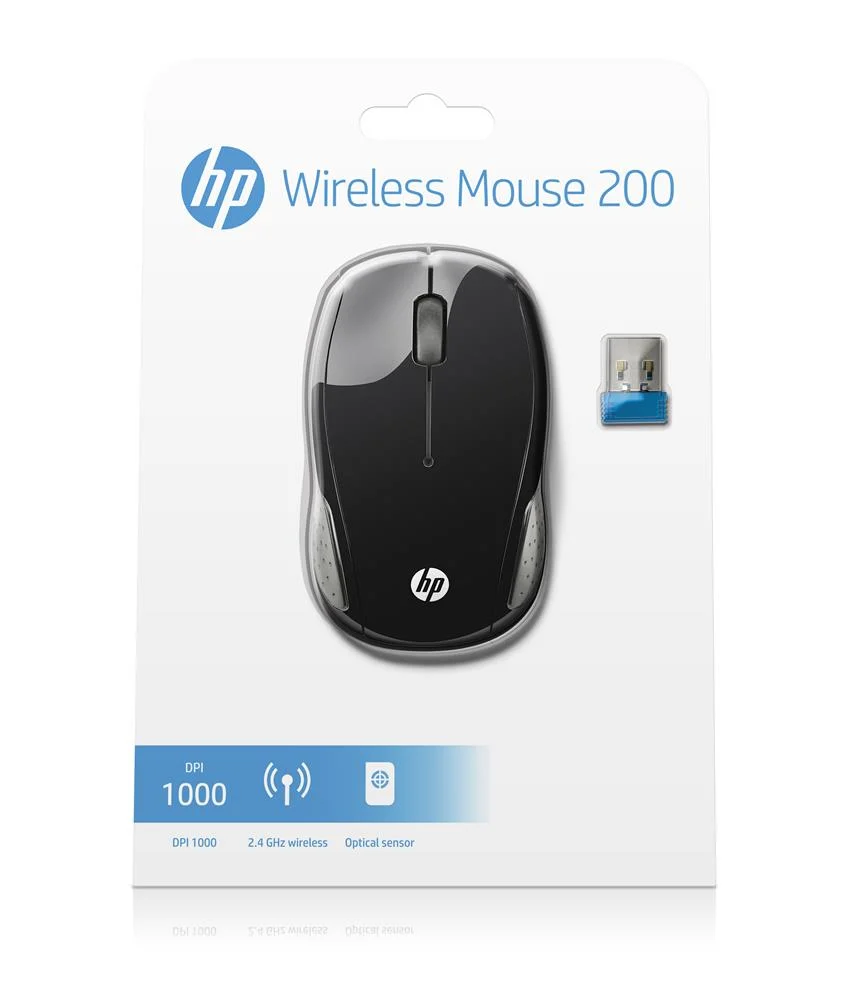 Ratón Inalámbrico Hp 200 X6w31aa/ Hasta 1000 Dpi