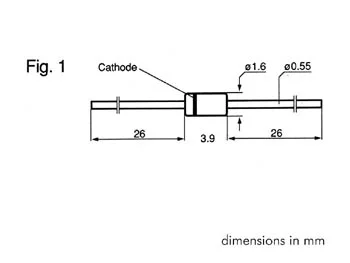 Diodo Zener 4v7 - 500mw