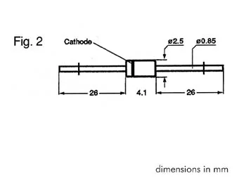 Diodo Zener 51v - 1,3 W