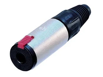 Neutrik - Conector Jack Plug, Fêmea 3 Pinos, Silv.