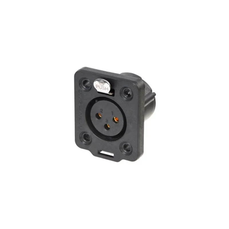 Neutrik - Conetor de Chassi Fêmea Xlr de 3 Pólos Muito Resistente Série Top