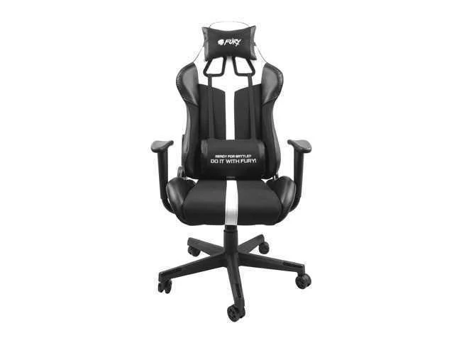Fury Gaming Chair Avenger Xl Black And White
