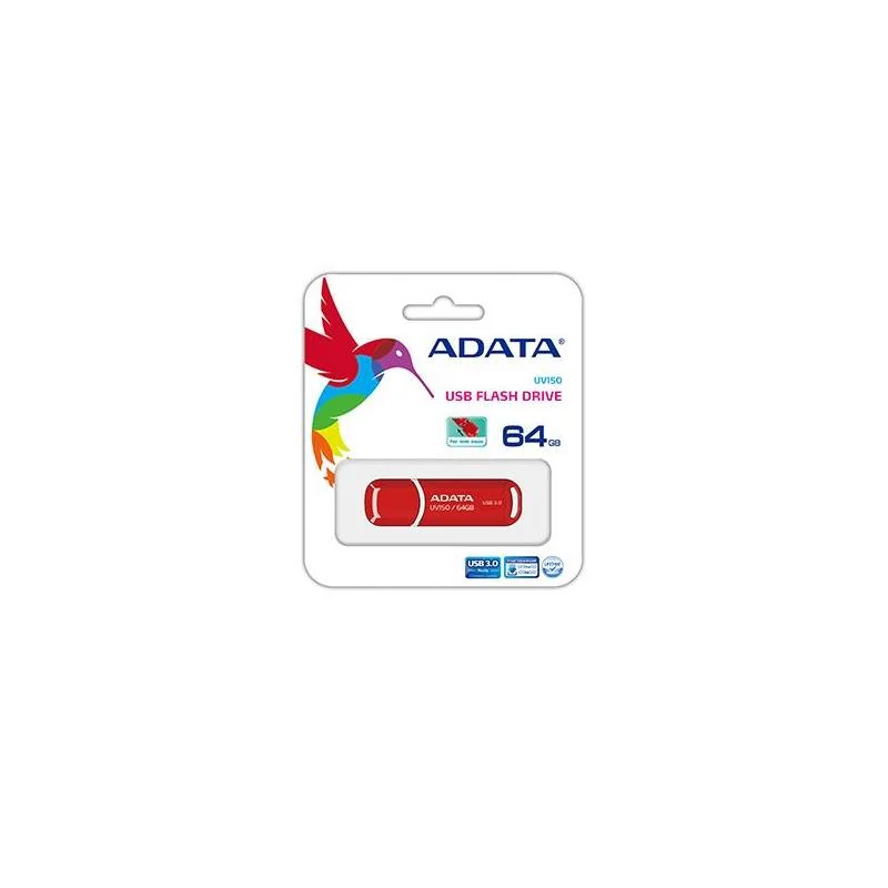 Adata 64gb Dashdrive Uv150 Usb Flash Drive Usb Type-A 3.2 Gen 1 (3.1 Gen 1) Red