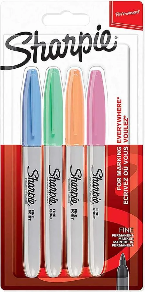 Fine Blíster 4 Colores Surtidos Pasteles Sharpie 2065402
