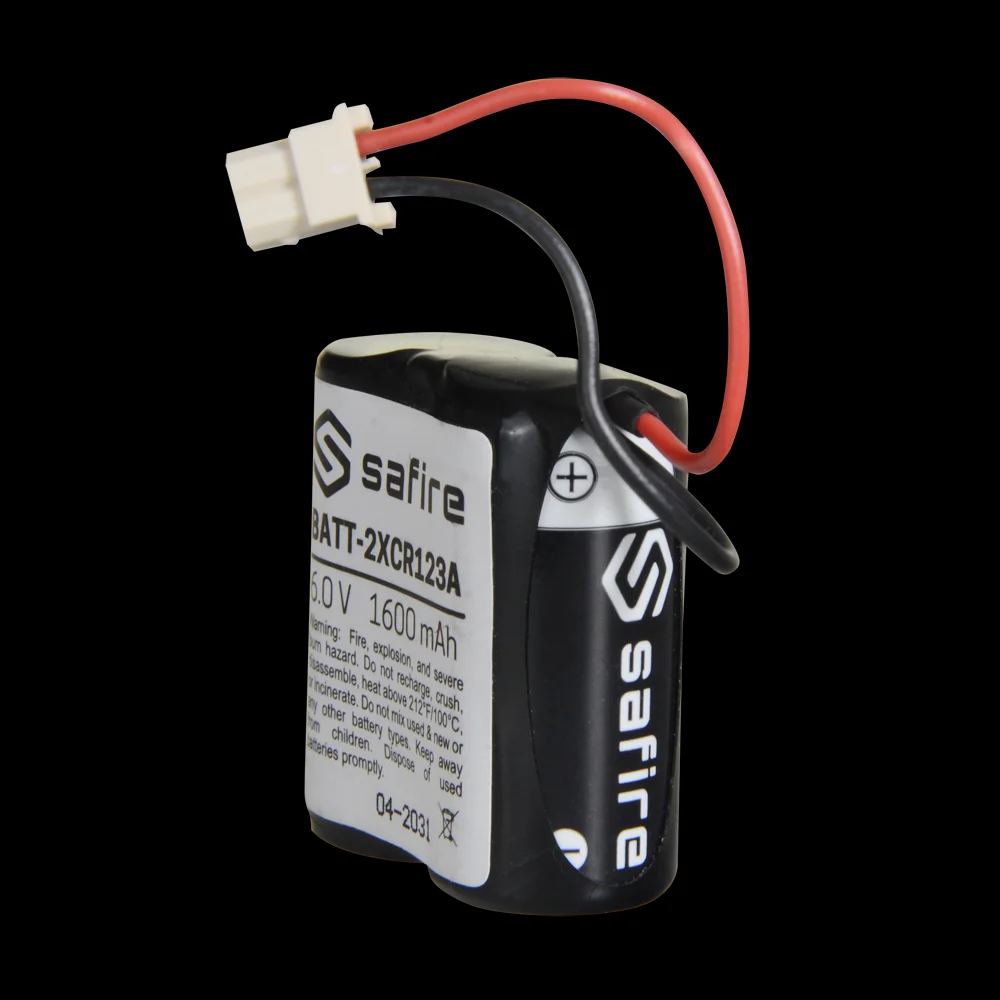 Safire - Pack de Pilhas Cr123a / Cr17345 / 5018lc - em Retráctil com Conector Molex 5284 - Voltagem 